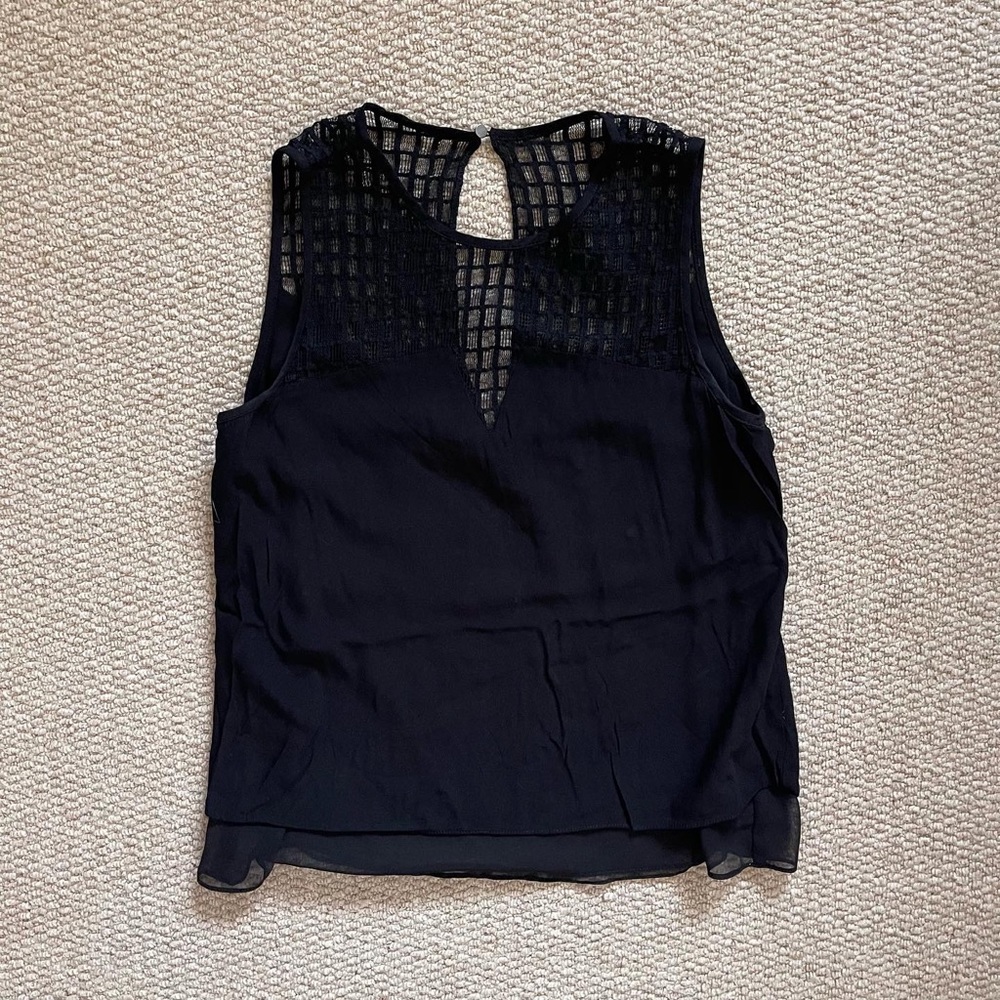 Waverly Grey Tank in Black